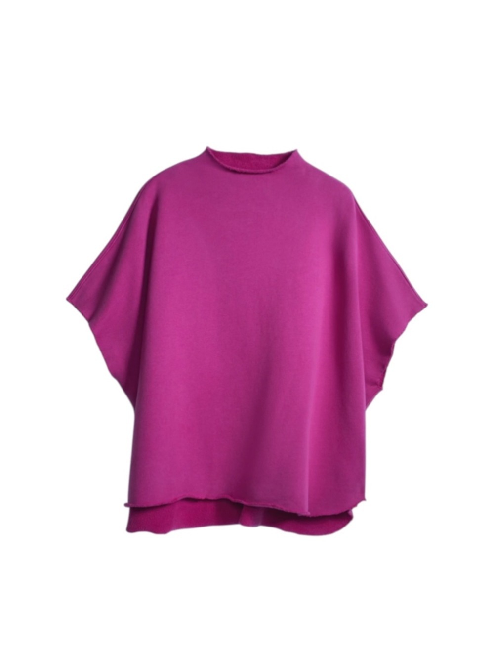 Frank & Eileen Funnel Neck Capelet in Fuschia Pink NWT One Size